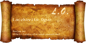 Laczkovits Oguz névjegykártya